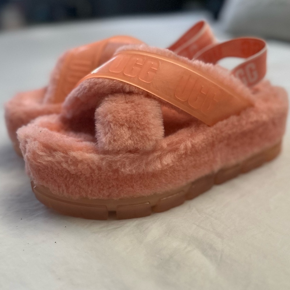UGG Fluffy Coral Sandals